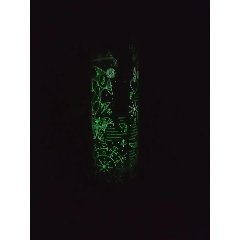 New Starbucks Wicked Elphaba‎ Vacuum Insulated Tumbler 16oz Green Black Glow